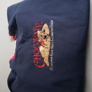 VINTAGE MCCC Energy Sportswear sweatshirt, size XL, navy with second? red collar